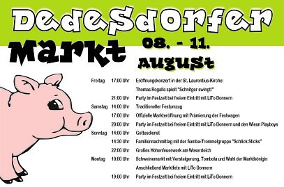 Dedesdorfer Markt 2025 Programm © Gemeinde Loxstedt